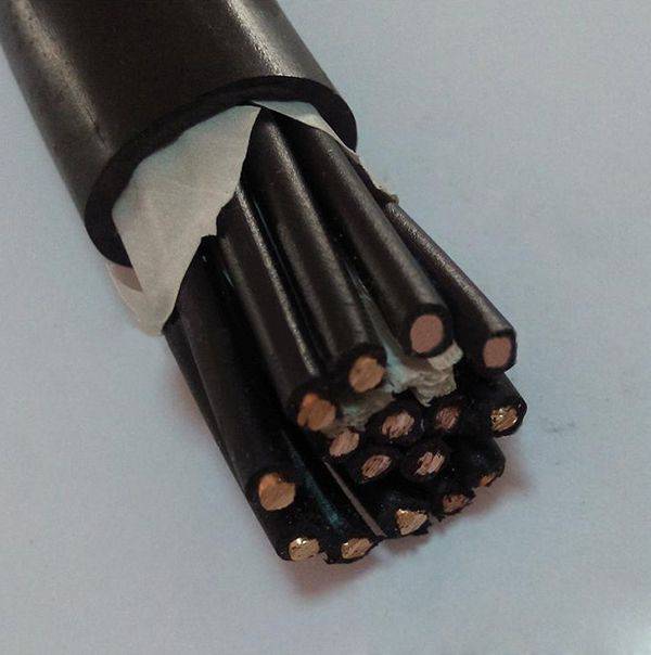 KVVP2RC自承式铜芯聚氯乙烯绝缘聚氯乙烯护套铜带编织屏蔽行车电缆