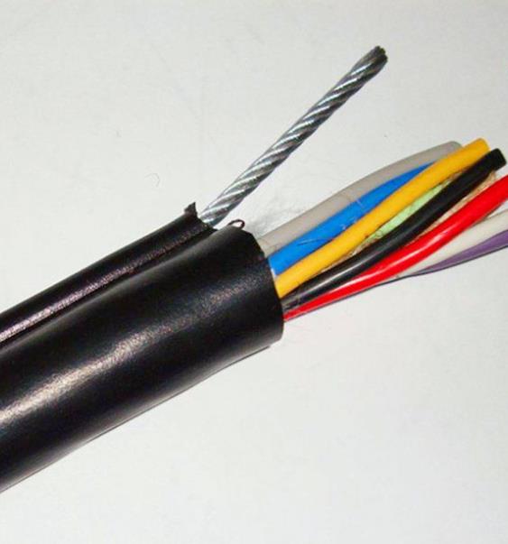 KVVRC控制电缆 软芯带钢丝绳行车电缆