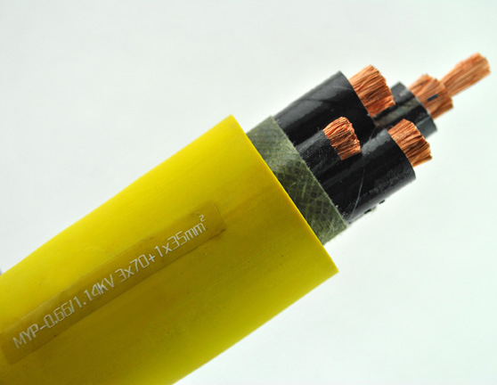 MYP-0.66/1.14KV 3*70+1*35mm2 矿用阻燃电缆，矿用屏蔽橡套软电缆